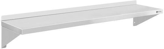 Single 120cm Stainless Steel Wall-mounted Shelf 35 Kg