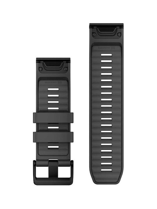 Garmin Quickfit 26 Graphite Silicone Band Garmin Quickfit 26 Graphite Silicone Band