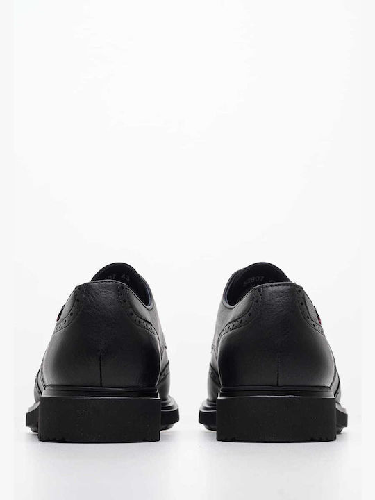 Δερμάτινα Ανδρικά Oxfords Μαύρα