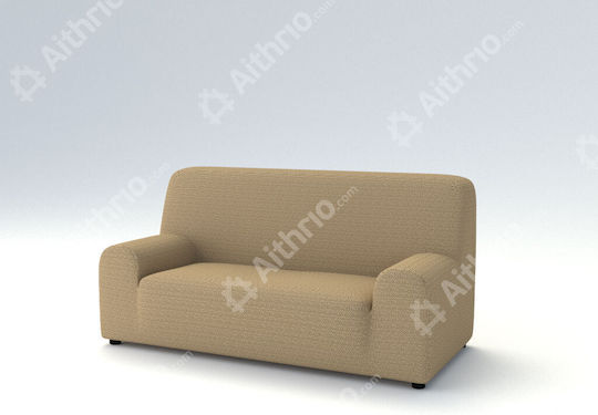 Aithrio Bielastic Alaska Elastische Abdeckung für Vier-Sitzer-Sofa Beige 1Stück Alaska-Prosarmogis-Μπεζ-Τετραθέσιος