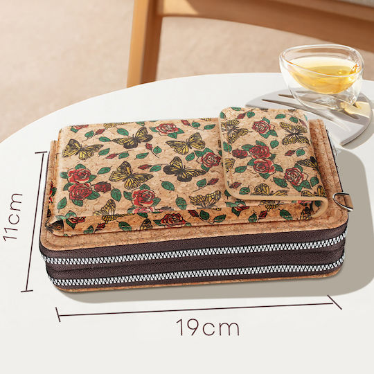 Avizar Laptop Bag Simplified Butterfly Design Triple Magnetic Pocket Multicolour