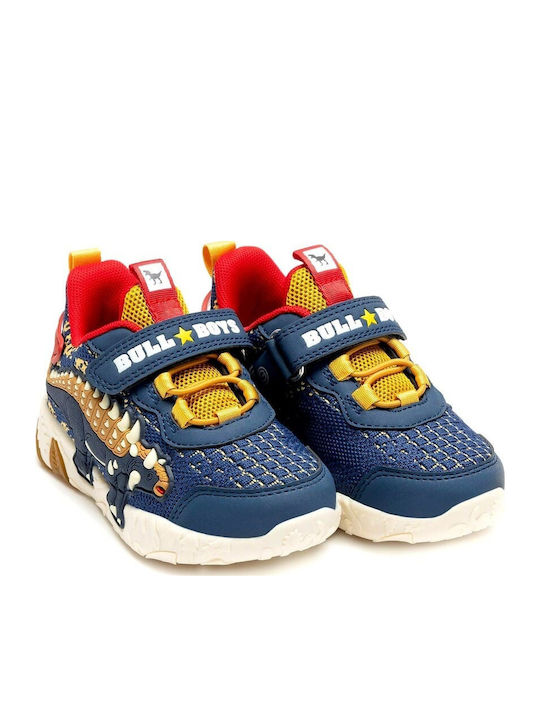 Kids Sneakers with Scratch & Lights Blue