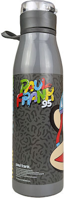 Paul Frank Edelstahl-Wasserflasche Silber 600ml