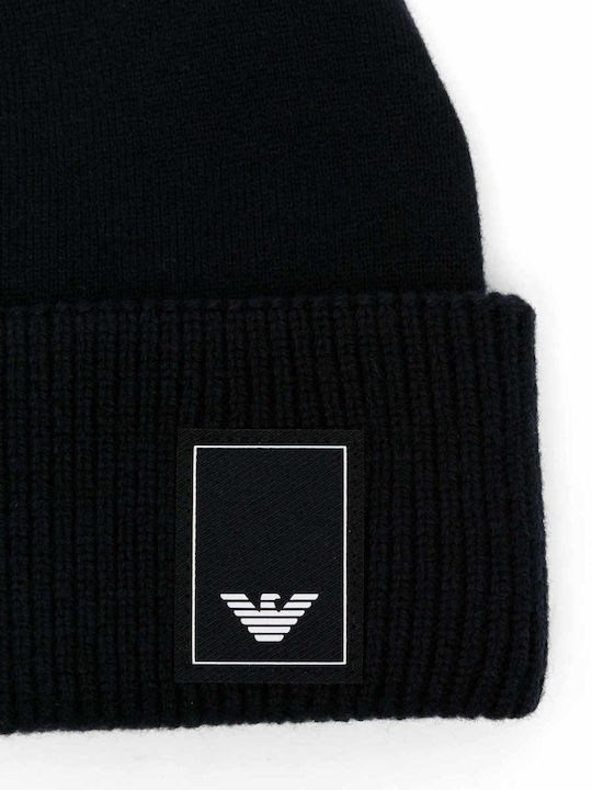 Beanie Unisex Σκούφος Πλεκτός σε Navy Μπλε χρώμα