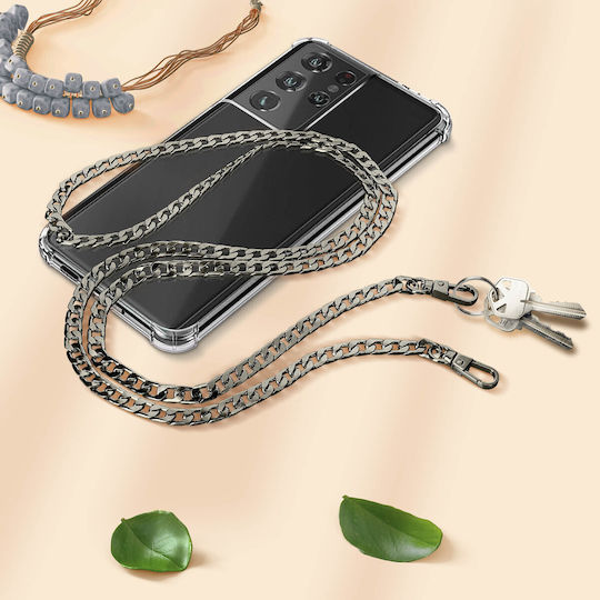 Chain Phone Jewelry Cuban Chain 120cm Black