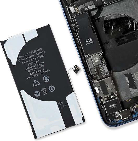 Clappio Batterie-Kleber iPhone 13 Solide Montage Transparent
