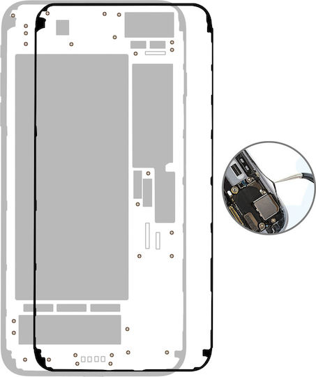 Klebersatz LCD-Bildschirm iPhone 7 Aufkleber Blau