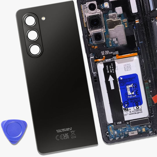 Задно стъкло с камера обектив Galaxy Z Flip 5 оригинален Samsung черен