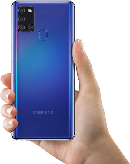 Battery Cover Samsung Galaxy A21s Rear Panel Replacement Blue