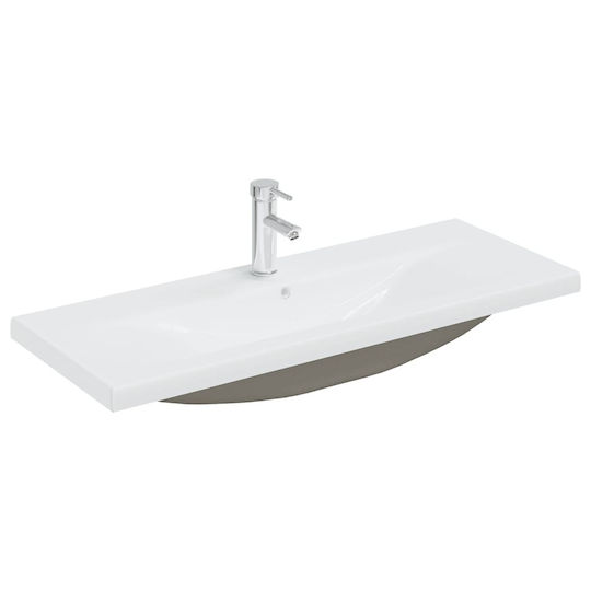 vidaXL Blat cu Lavoar L100xW38.5xH45cm Maro