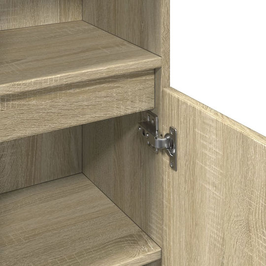 vidaXL Badezimmersäule Wandhängeschrank H30xB30xH100cm Sonoma