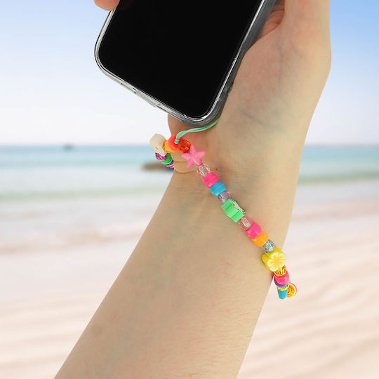 Phone Jewelry Bracelet Pearls Stars Collection Summer White