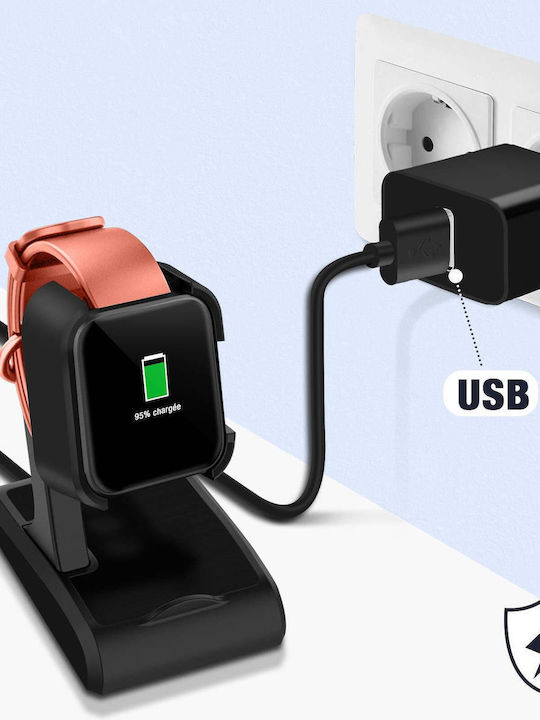 Charging Station Xiaomi Redmi Watch Mi Watch Lite Usb Plug 90cm Black