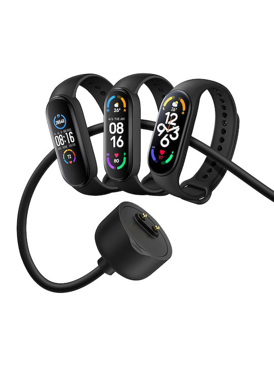 Avizar Charger Smartwatch Mi Smart Band 5 6 7 Black