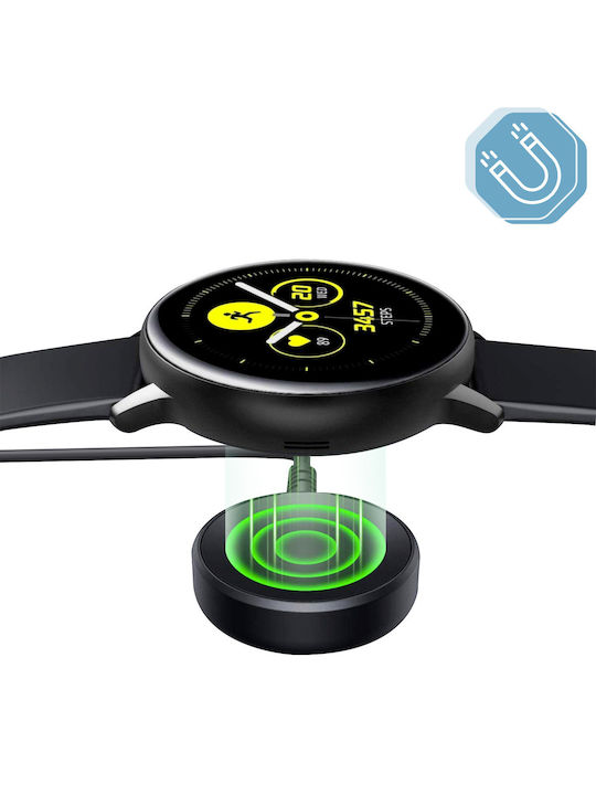 Магнитен заряден кабел за Samsung Galaxy Watch 4, сигурно зареждане, черен