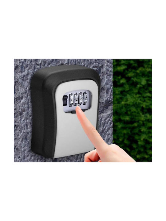 Suport De Chei Cu Combinație Metalic Cu Roată Cu Combinație 11.5x9.5x4cm Montare Pe Perete