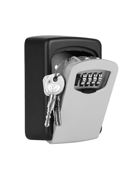 Suport De Chei Cu Combinație Metalic Cu Roată Cu Combinație 11.5x9.5x4cm Montare Pe Perete