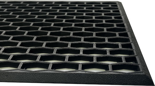 Entrance Mat made of Rubber Black 40x70cm