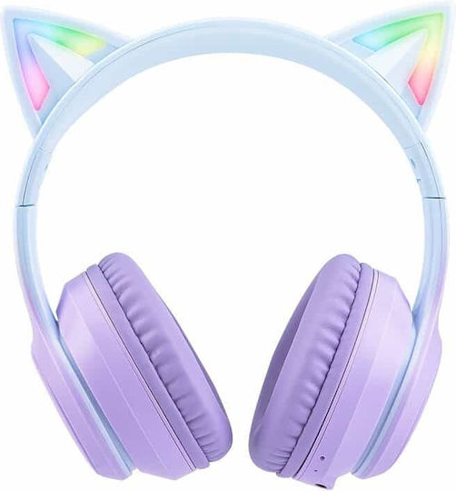Onikuma B90 Wireless Over Ear Gaming Headset with Connection Bluetooth Blue/Purple