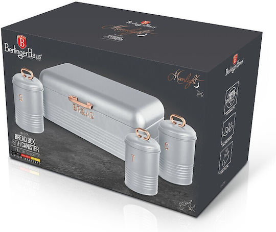 Berlinger Haus Moonlight Collection Ψωμιέρα Μεταλλική Ασημί 42.5x23cm Berlinger Haus Moonlight Collection Ψωμιέρα Μεταλλική Ασημί 42.5x23cm