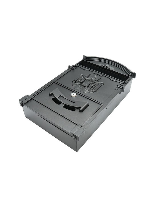 Breckner Cutie Poștală pentru Exterior Metalic în Culoarea Gri 26x9x41cm