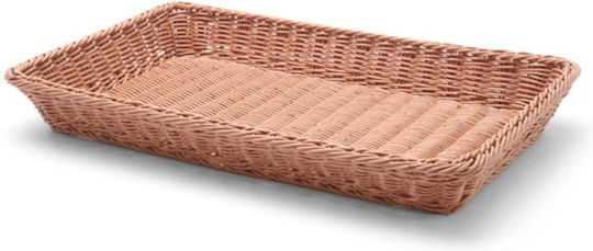 Hendi Καλάθι Ψωμιού από Rattan Γκρι 53x32.5x6.5cm