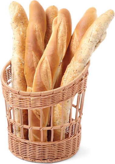 Hendi Brotkorb aus Rattan Beige 30.5x32x35cm