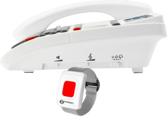 Geemarc CL9000 Telefon Fix De Birou Pentru Persoane Vârstnice Alb CL9000_WH_VDE