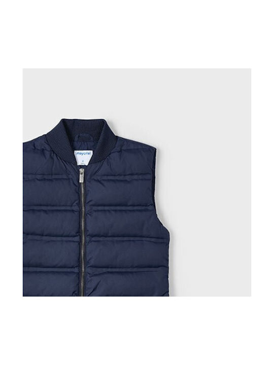 Mayoral Kids Casual Jacket Sleeveless Blue