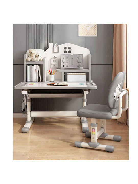 Kids Desk Gray 80x60x109cm Kids Desk Gray 80x60x109cm