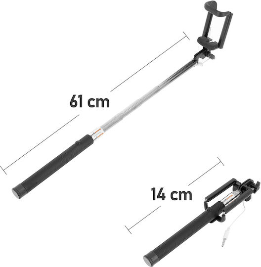 Universal Smartphone Selfie Stick 145° Foldable Expandable Support 3.5mm Jack