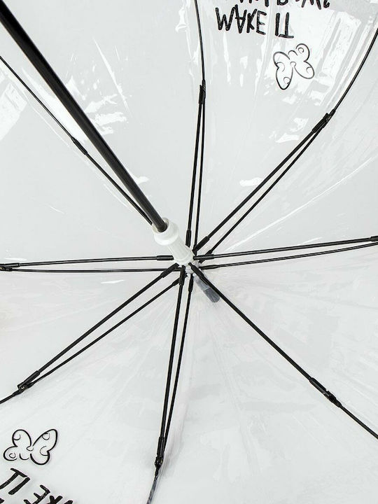 Minnie Mouse Kids Curved Handle Umbrella with Diameter 60cm Black