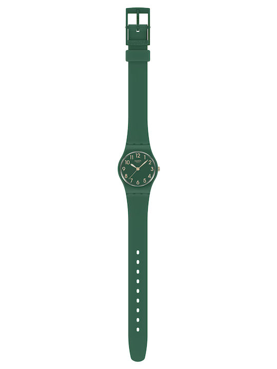 Swatch Swatch Women's Watch with Green Rubber Strap
