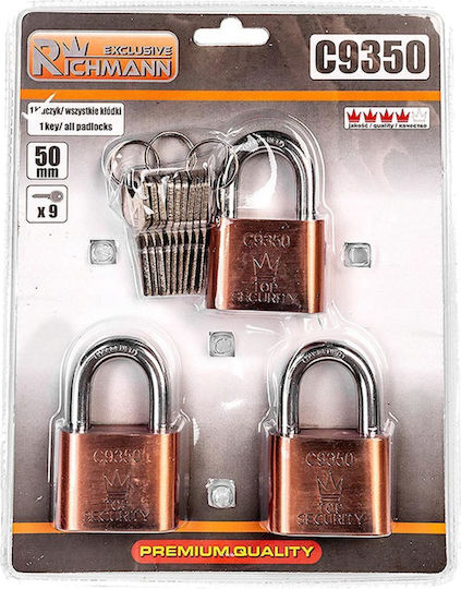 Richmann Lăcăt Potcoavă cu cheie 50mm 3buc