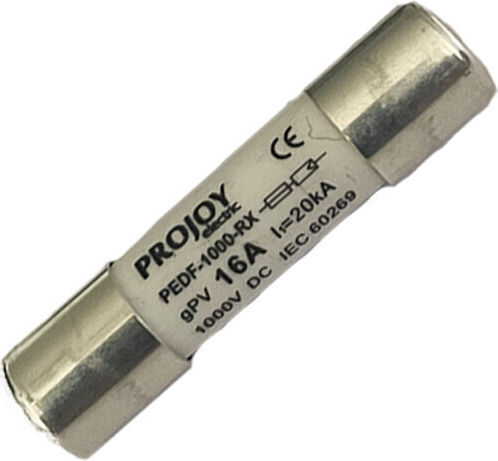 PEDF-1000-RX Ασφάλεια Κυλινδρική 10x38mm 30A για Φωτοβολταϊκά 1τμχ