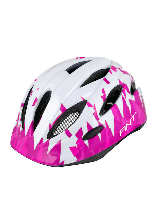 Force Weiß Rosa Kinderfahrrad- / Rollerhelm für Stadt Mehrfarbig
