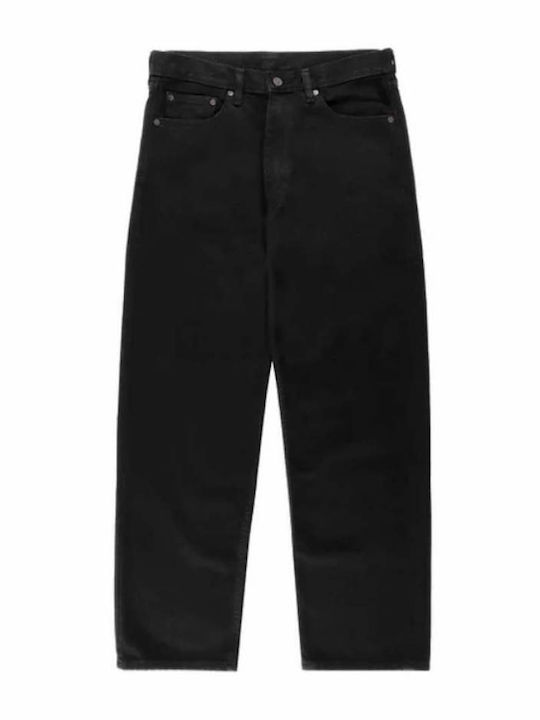 Skateboarding Herren Jeanshose mit Lose Baggy Anwendung Schwarz