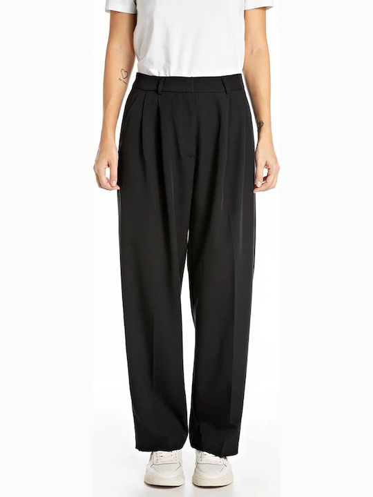 Dama Tesatura Pantaloni Black