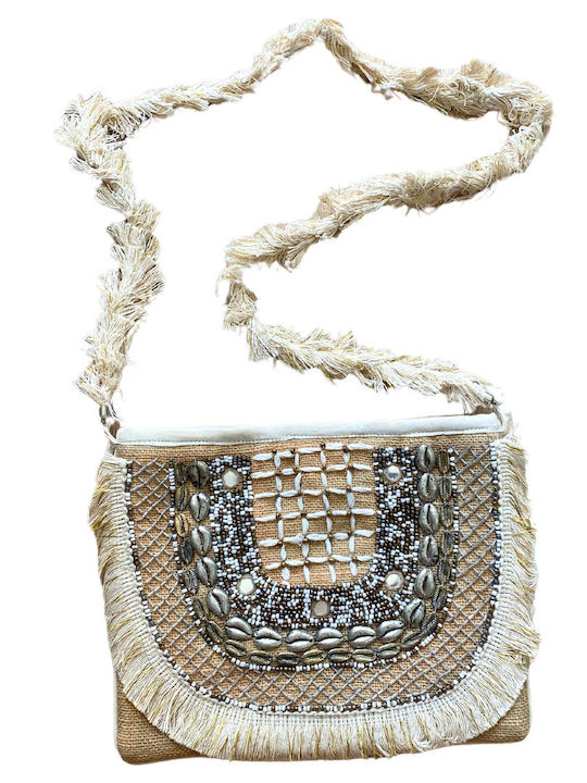 Handgefertigte indische bestickte Tasche Jaya Beige Solo Me Damen Einheitsgröße Clutch Handgefertigte indische bestickte Tasche Jaya Beige Solo Me Damen Einheitsgröße Clutch