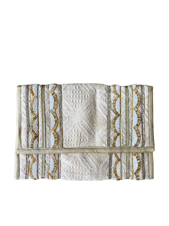 Handgefertigte indische bestickte Tasche Asha Beige Solo Me Damen Einheitsgröße Clutch Handgefertigte indische bestickte Tasche Asha Beige Solo Me Damen Einheitsgröße Clutch