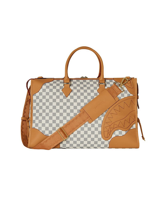 D6557 Sprayground Henny Latte Pyramid Duffle Latte Color