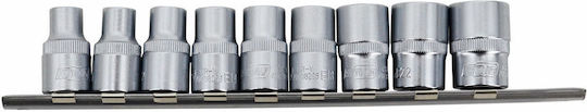 Awtools Torx Socket Set 1/2" E10-e24 9 Pieces
