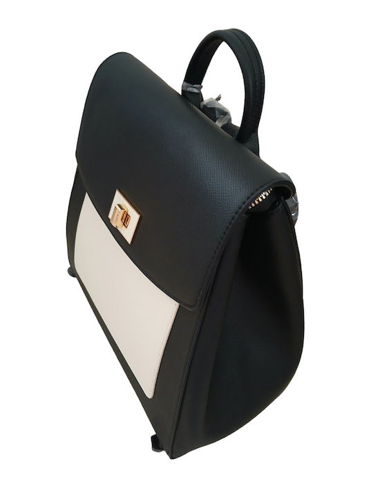 Women's Black Beige Backpack