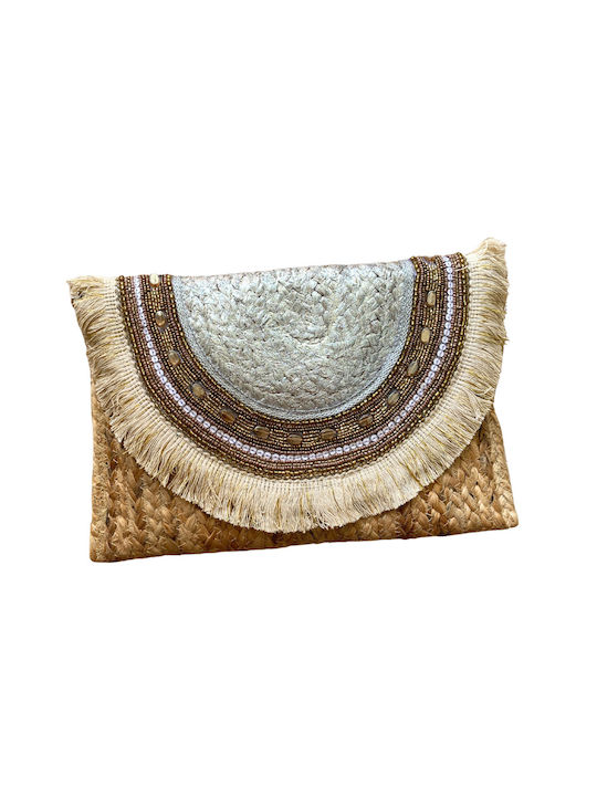 Women's Handmade Indian Straw Bag Chakra Beige Solo Me Women One Size Clutch14