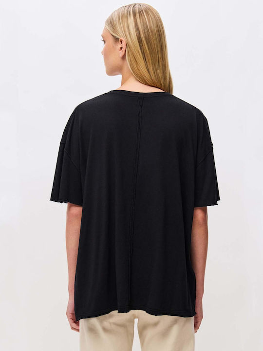 Dirty Laundry Damen Oversized T-shirt Schwarz