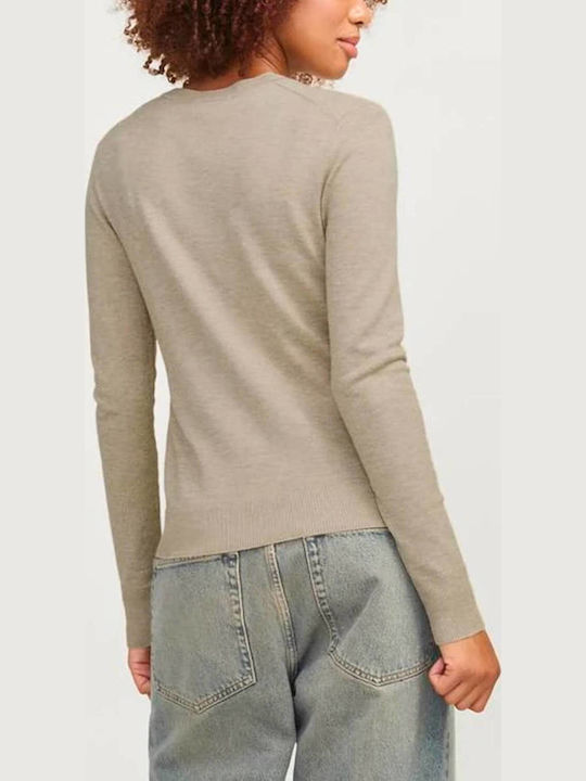 Women's Long Sleeve Sweater Feather Gray