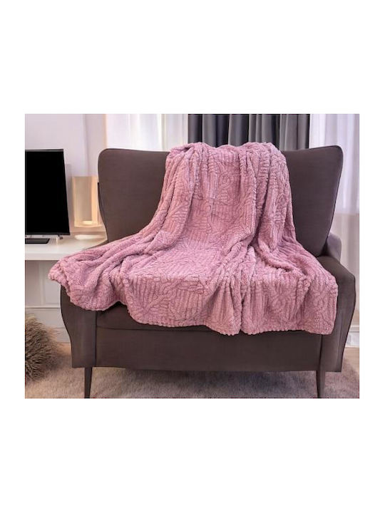 Linea Home Blanket Single 160x220cm Noce Powder