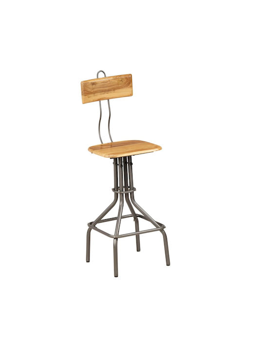 Stool Bar Wooden Coffee 2pcs 41x51x102cm