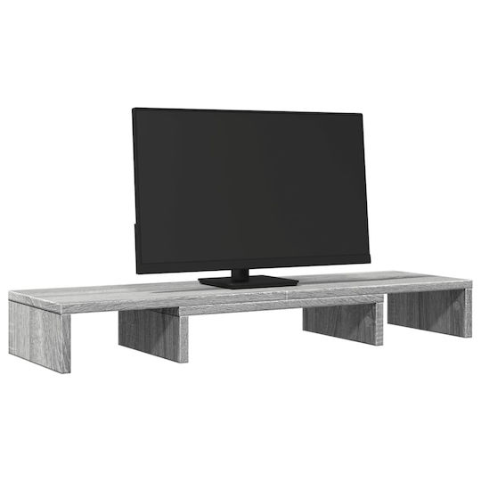 vidaXL Desktop Stand Monitor Gray (854639)