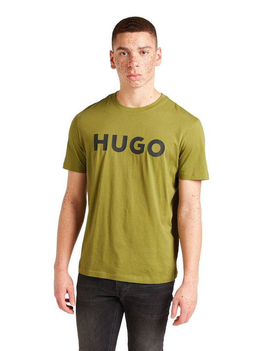 Hugo Boss Dulivio Ανδρικό T-shirt Κοντομάνικο Μπεζ